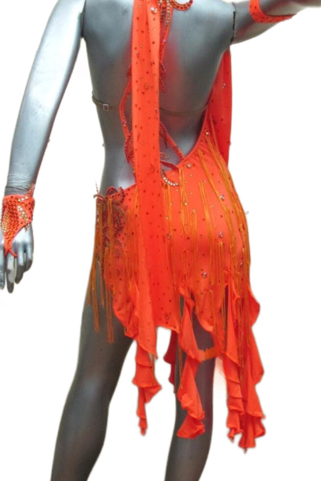 Load image into Gallery viewer, Latin Dance Competition Dress (VL085B)
