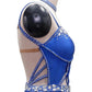 ByCharme Medium Blue Fringes Latin Salsa Competition Dress - BCL-0115
