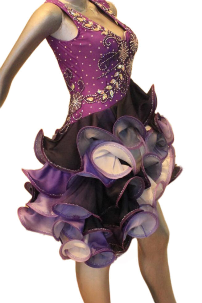 Load image into Gallery viewer, Latin Dance Competition Dress (LT0646)
