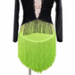 ByCharme Black Green Lace Latin Salsa Competition Dress - BCL-0025