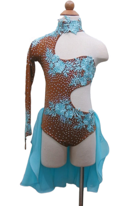 Girl Latin Dance Competition Dress (GL029)