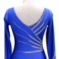 ByCharme Blue Silver Sequined Fringes Latin Salsa Competition Dress - BCL-0002