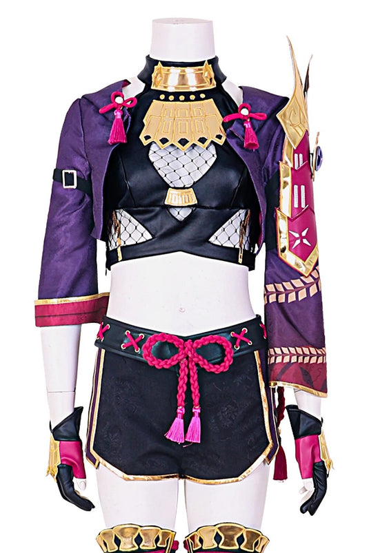 Genshin Impact Kuki Shinobu Cosplay Costume