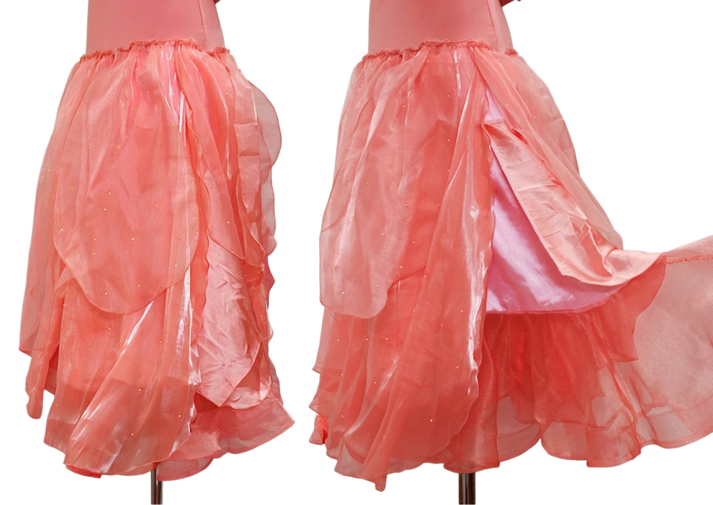 ByCharme Indian Red Rhinestone Ballroom Competition Dress - BC-0221