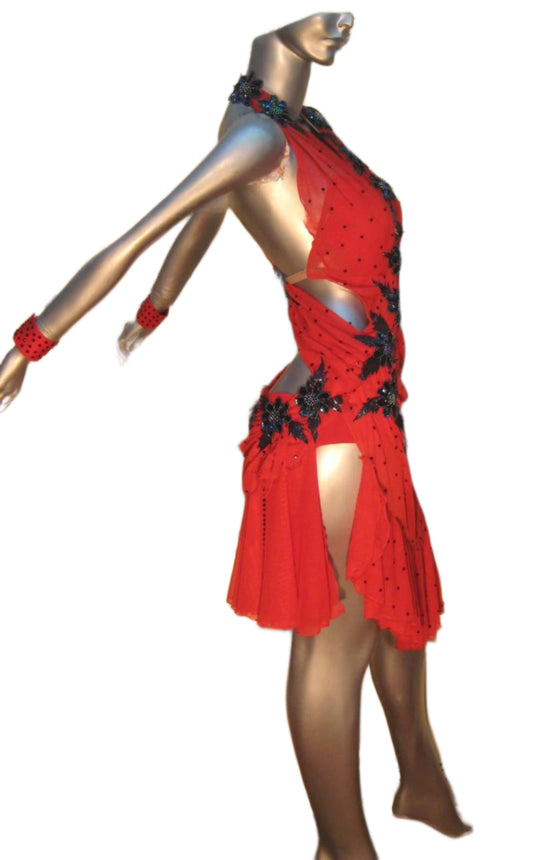 Latin Dance Competition Dress (LT0261A)