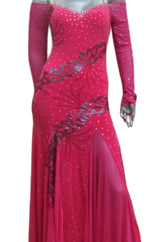 Load image into Gallery viewer, Standard Ballroom Competition Dress (B048C)
