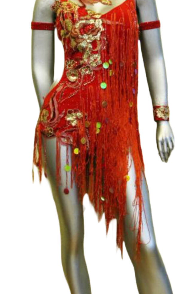 Load image into Gallery viewer, Latin Dance Competition Dress (LS0178)
