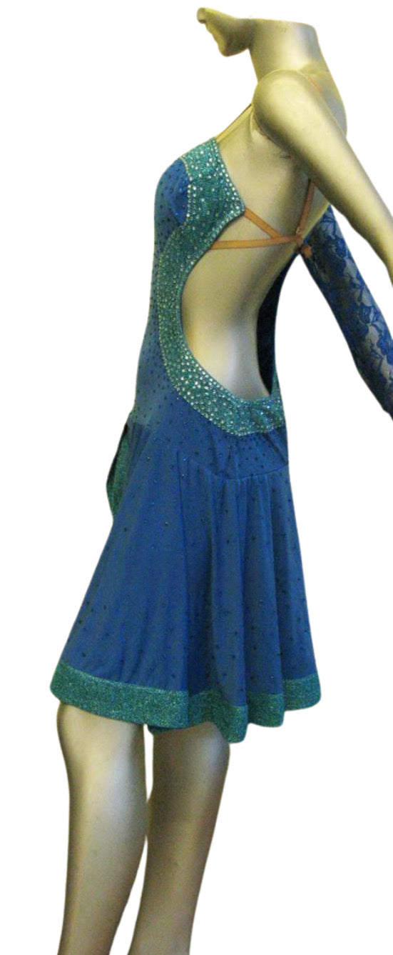 Load image into Gallery viewer, Latin Dance Competition Dress (LS0170)
