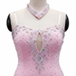 ByCharme Light Pink Feather Ballroom Competition Dress - BC-0049