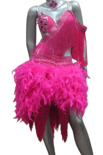 Latin Dance Competition Dress 2 In 1 (LT0390A)