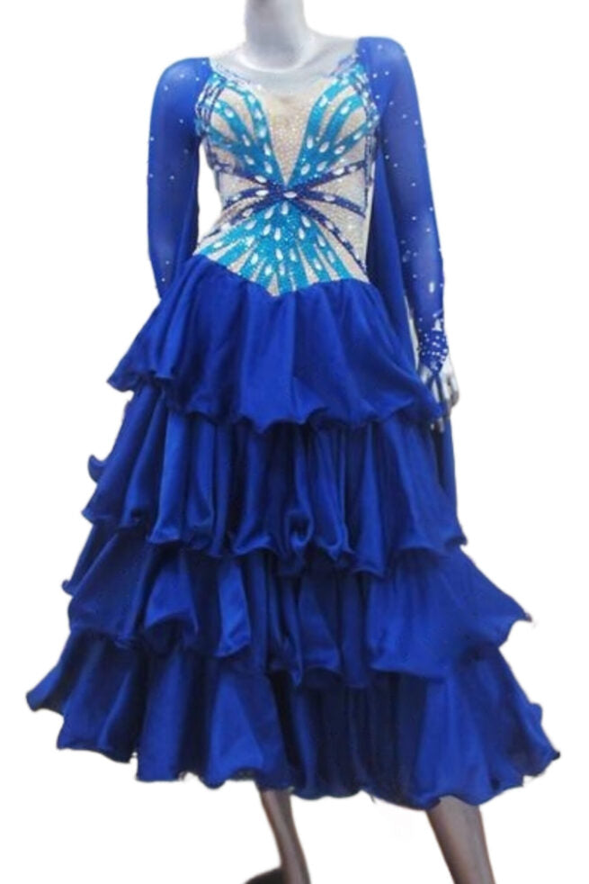 Load image into Gallery viewer, Standard Ballroom Competition Dress (B0225)
