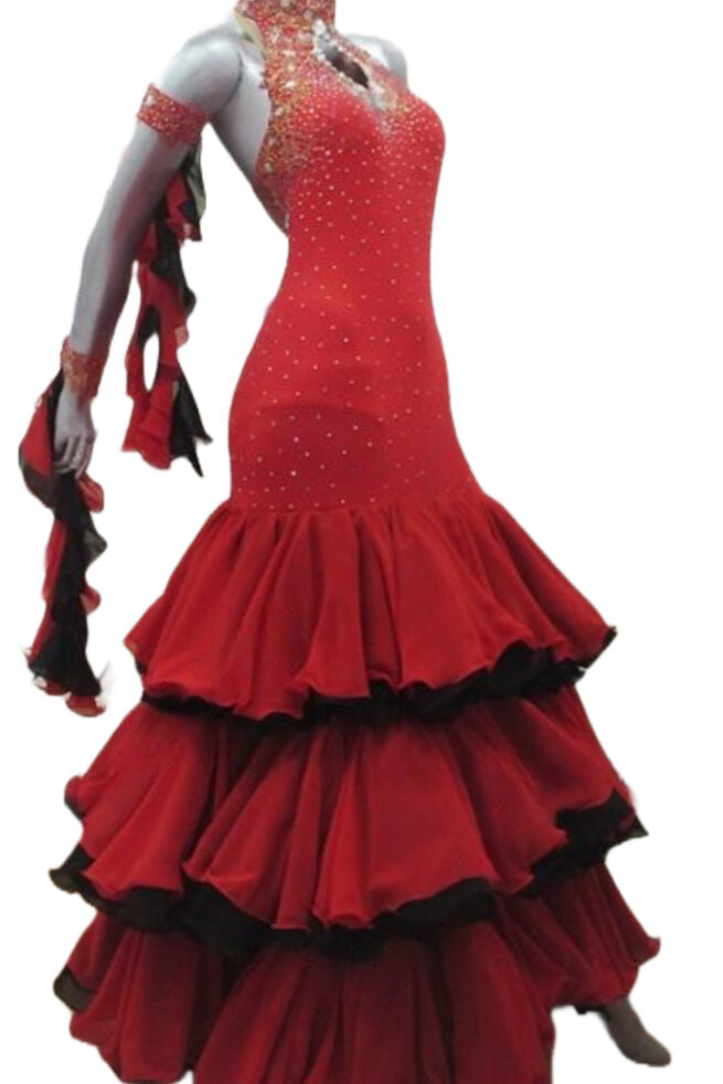 Load image into Gallery viewer, Standard Ballroom Competition Dress (B0101)
