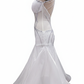 ByCharme White Chiffon Ballroom Competition Dress - BC-0056