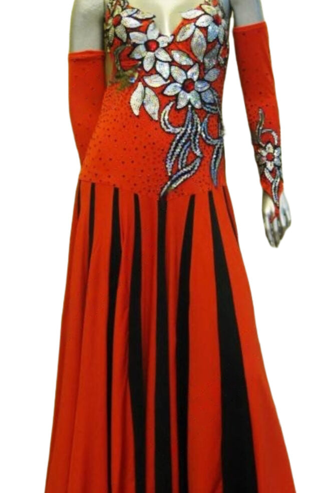 Load image into Gallery viewer, Standard Ballroom Competition Dress (B078)
