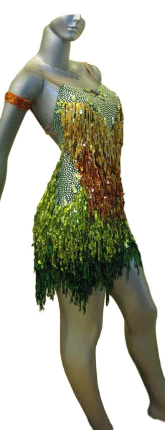 Load image into Gallery viewer, Latin Dance Competition Dress (LS0173)
