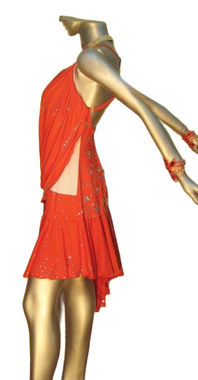 Load image into Gallery viewer, Latin Dance Competition Dress (VL067A)
