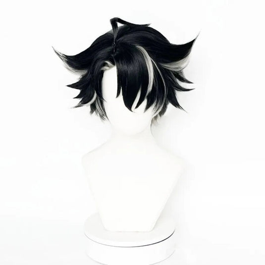 Genshin Impact Fontaine Wriothesley Cosplay Wig 30cm