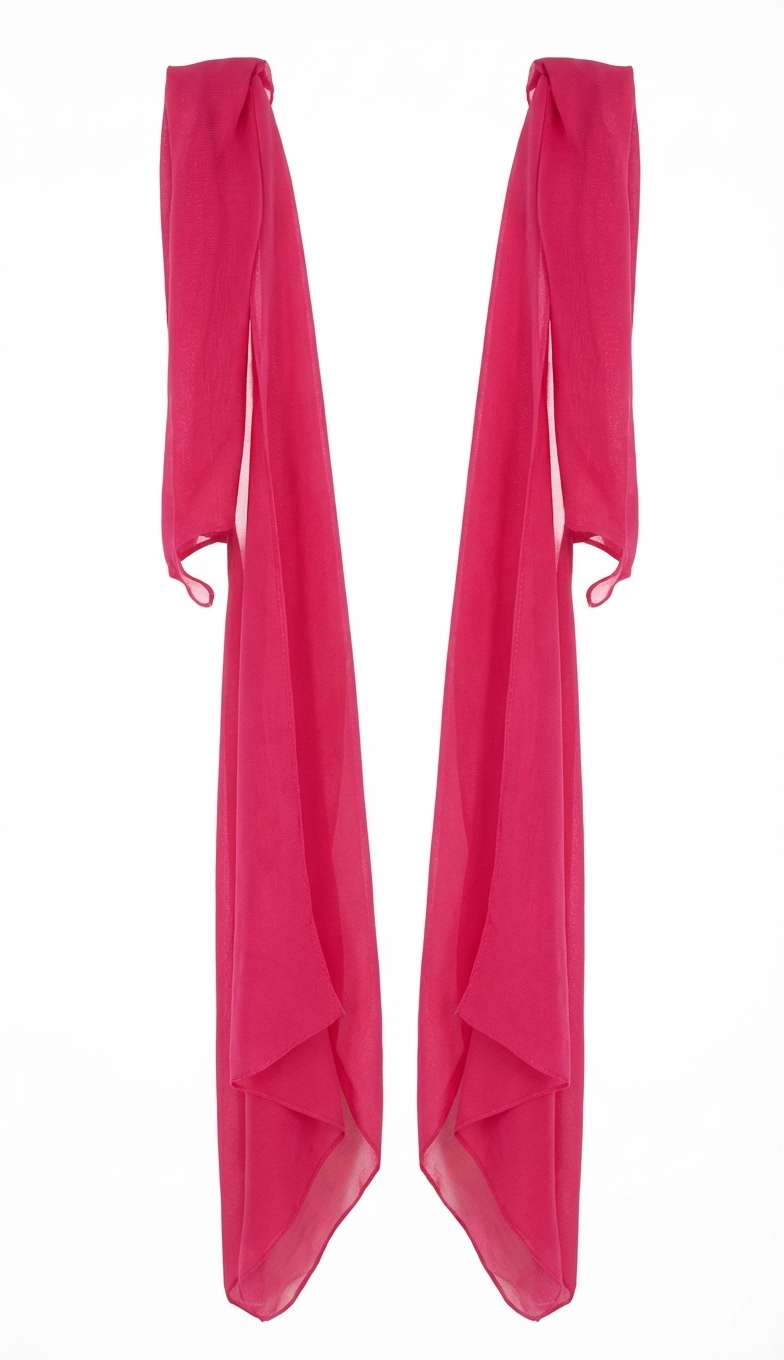 ByCharme Deep Pink Feather Ballroom Competition Dress - BC-0068