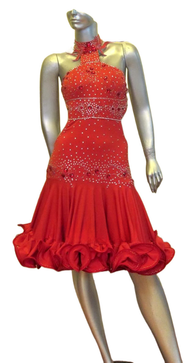 Load image into Gallery viewer, Latin Dance Competition Dress (LT0310C)
