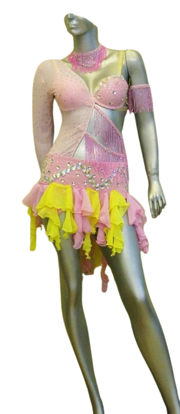 Load image into Gallery viewer, Latin Dance Competition Dress (LS0183)
