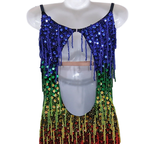 Girl Latin Dance Competition Dress (GL015)