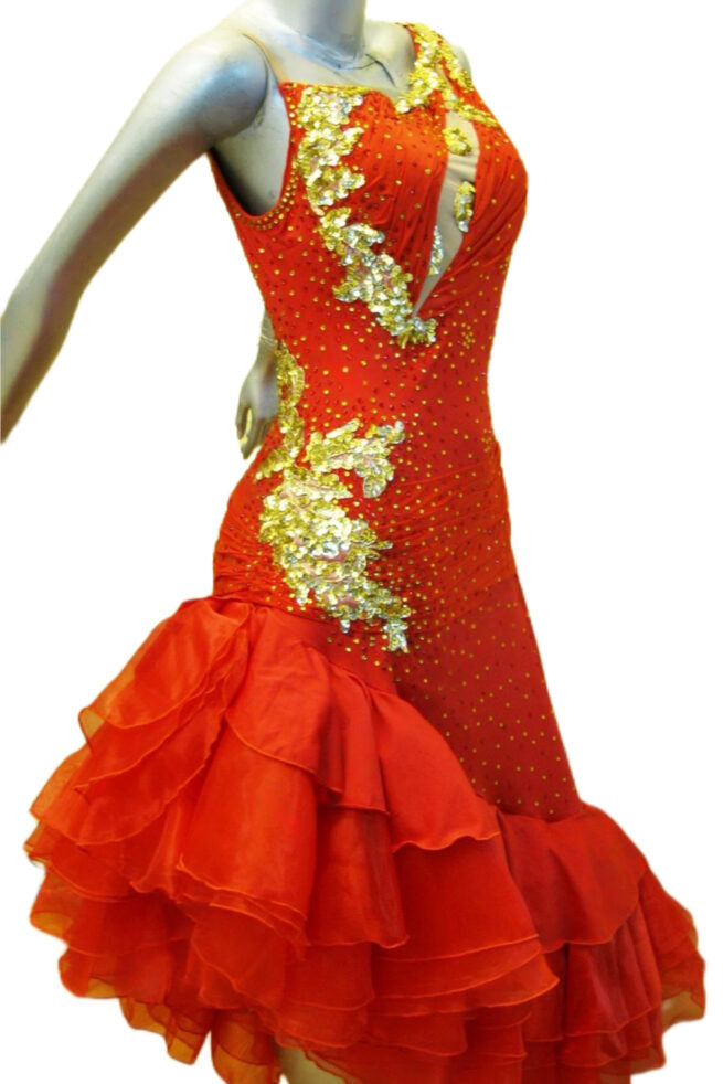 Load image into Gallery viewer, Latin Dance Competition Dress (LT0360)
