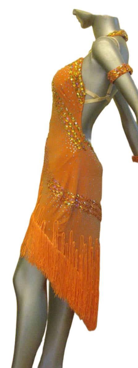 Load image into Gallery viewer, Latin Dance Competition Dress (LS0148A)
