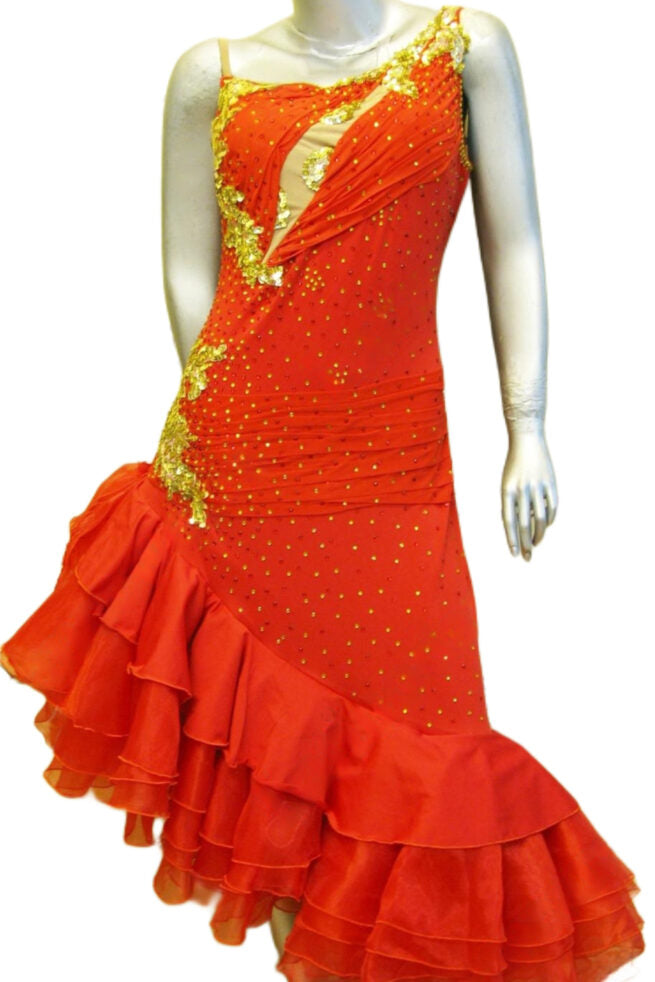 Load image into Gallery viewer, Latin Dance Competition Dress (LT0360)
