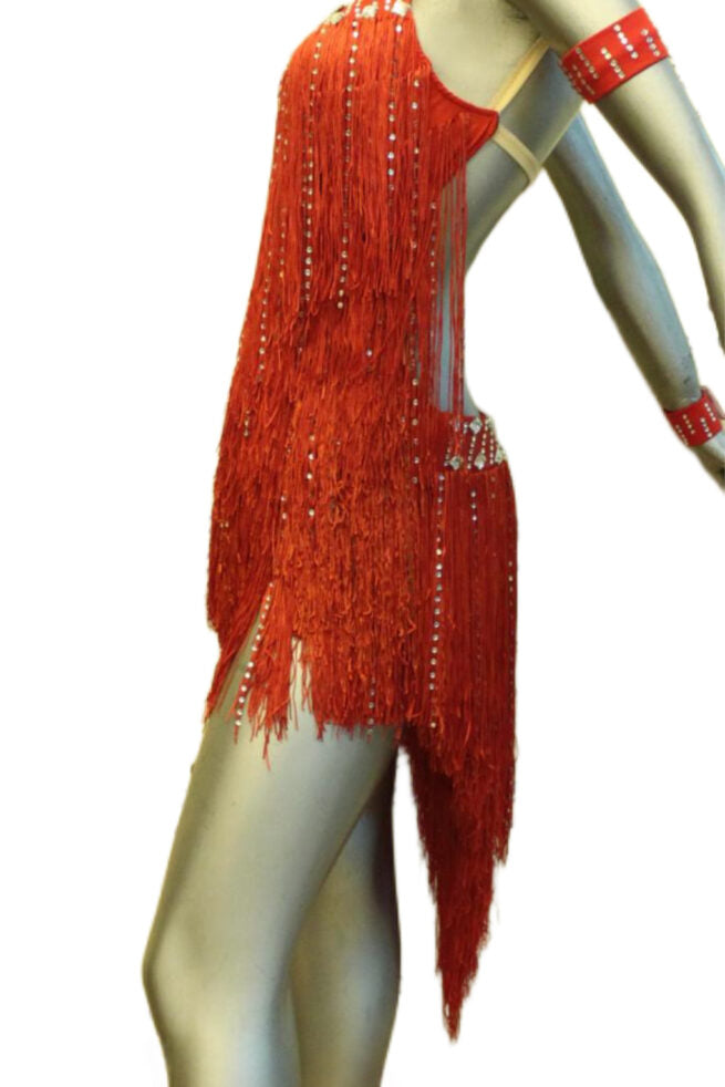 Load image into Gallery viewer, Latin Dance Competition Dress (LT0584)
