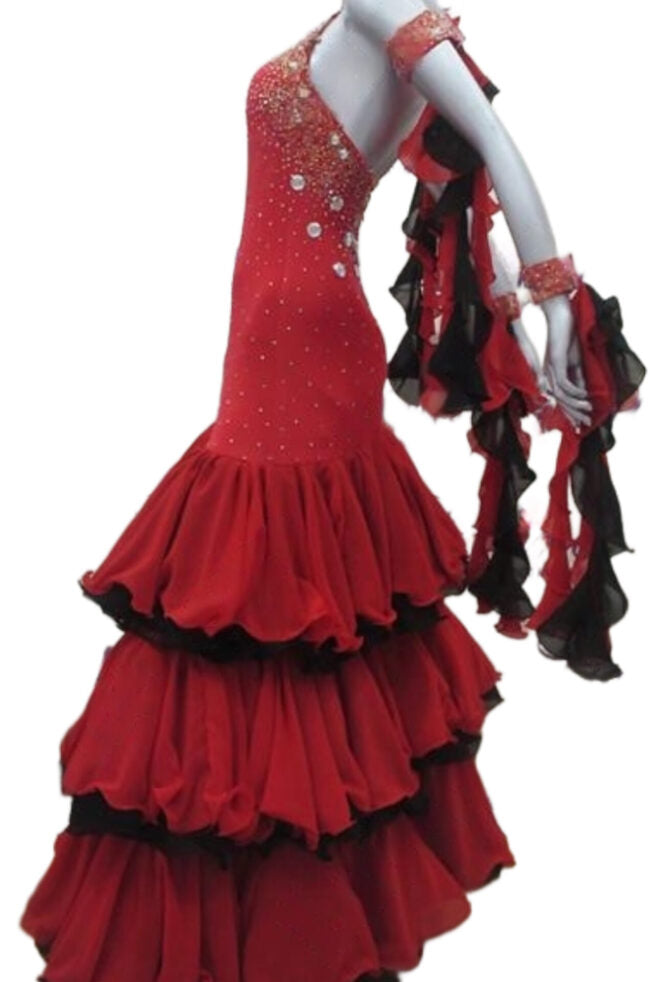 Load image into Gallery viewer, Standard Ballroom Competition Dress (B0101)
