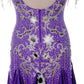 ByCharme Purple Fringes Ballroom Competition Dress - BC-0230