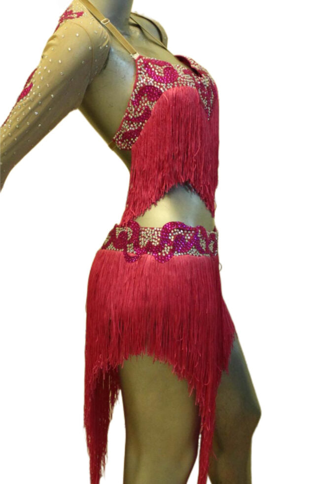 Load image into Gallery viewer, Latin Dance Competition Dress (LT0213)
