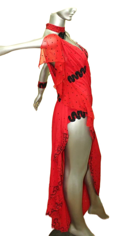 Load image into Gallery viewer, Latin Dance Competition Dress (LT0435)
