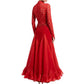 ByCharme Red Lace Ballroom Competition Dress - BC-0034
