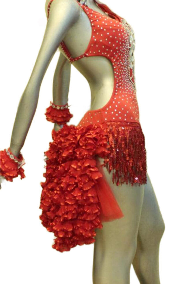 Load image into Gallery viewer, Latin Dance Competition Dress (VL0226A)
