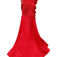 ByCharme Bright Red Rhinestone Ballroom Competition Dress - BC-0232