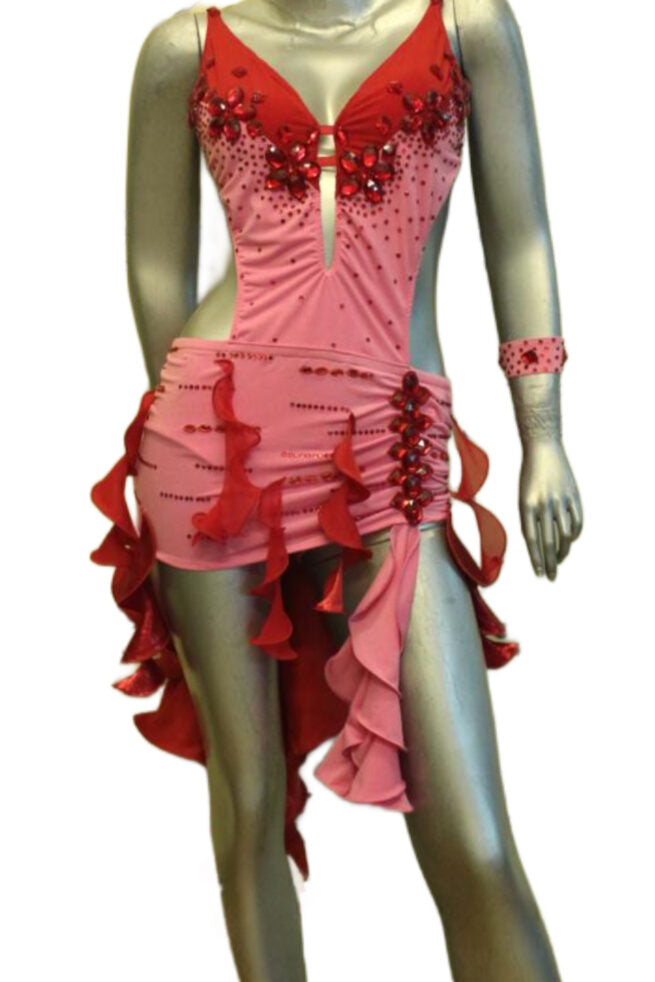 Load image into Gallery viewer, Latin Dance Competition Dress (LT080)
