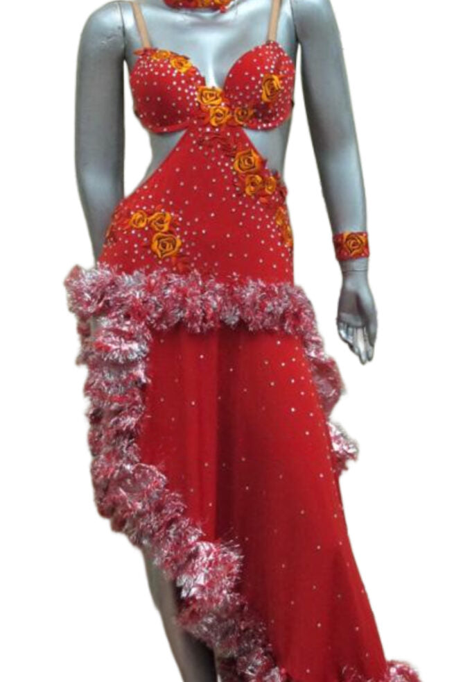 Load image into Gallery viewer, Latin Dance Competition Dress (LT035)
