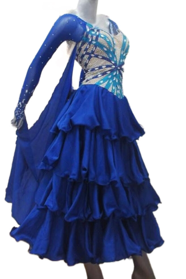 Load image into Gallery viewer, Standard Ballroom Competition Dress (B0225)
