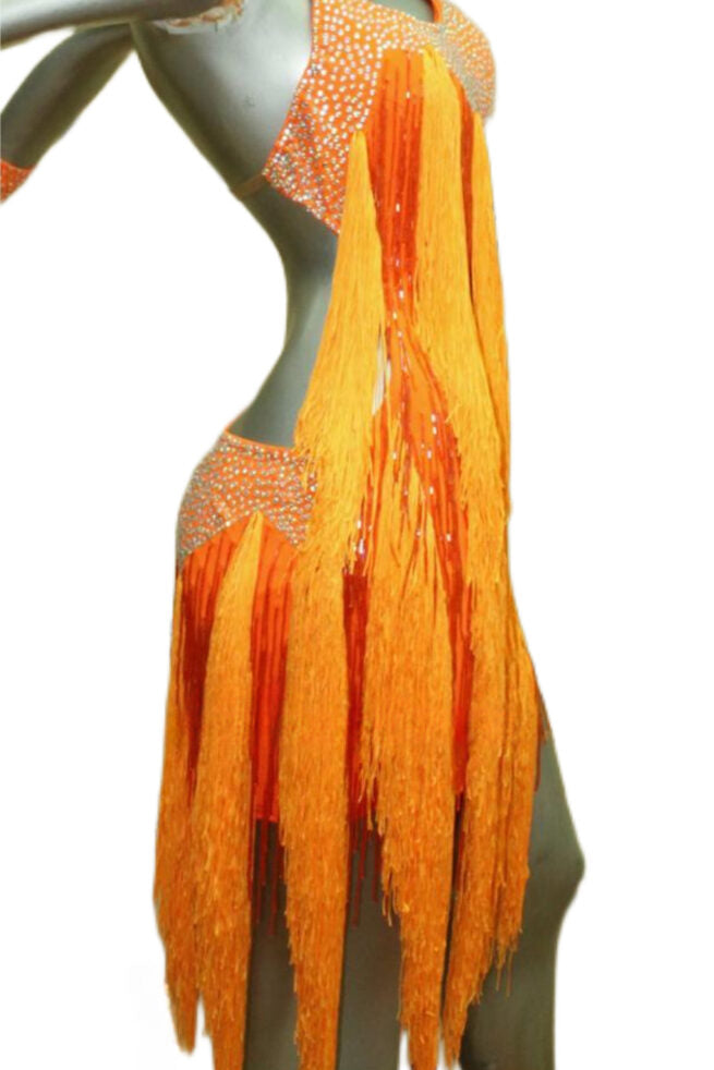 Load image into Gallery viewer, Latin Dance Competition Dress (VL0134)
