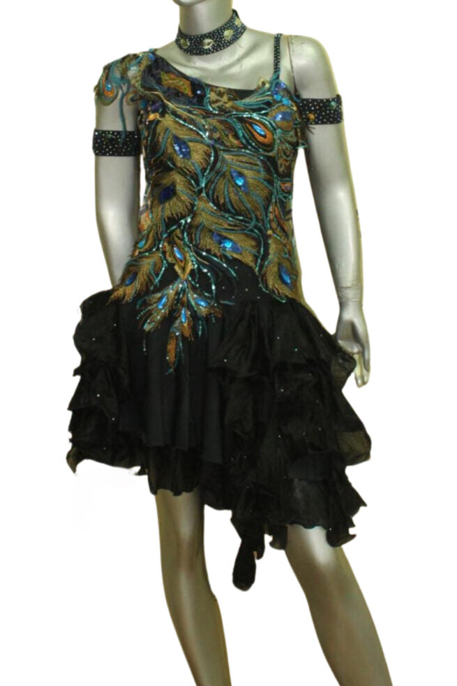 Load image into Gallery viewer, Latin Dance Competition Dress (LT0336B)
