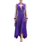 ByCharme Blue Violet Fringes Ballroom Competition Dress - BC-0044