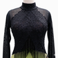 ByCharme Black Green Lace Latin Salsa Competition Dress - BCL-0025