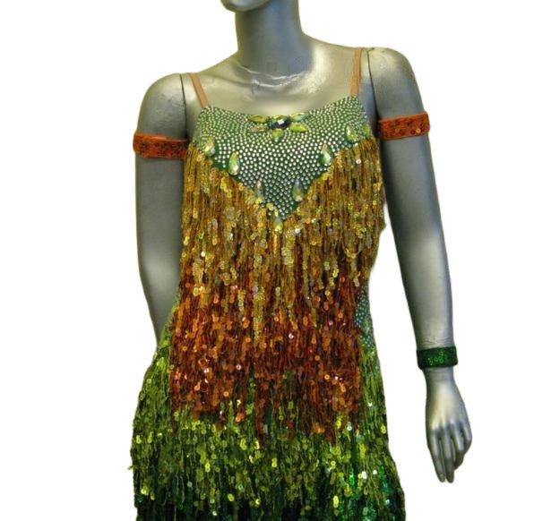 Load image into Gallery viewer, Latin Dance Competition Dress (LS0173)
