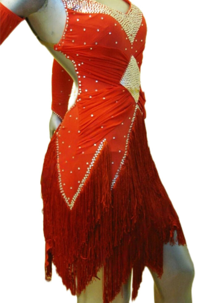 Load image into Gallery viewer, Latin Dance Competition Dress (LT0346)
