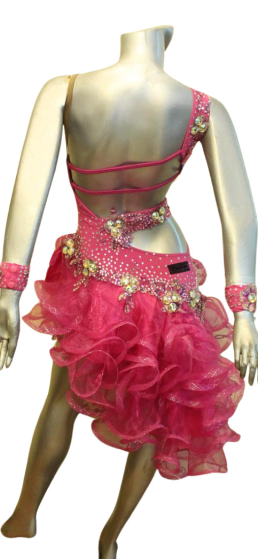 Load image into Gallery viewer, Latin Dance Competition Dress (LS0607A)
