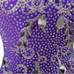 ByCharme Purple Fringes Ballroom Competition Dress - BC-0230