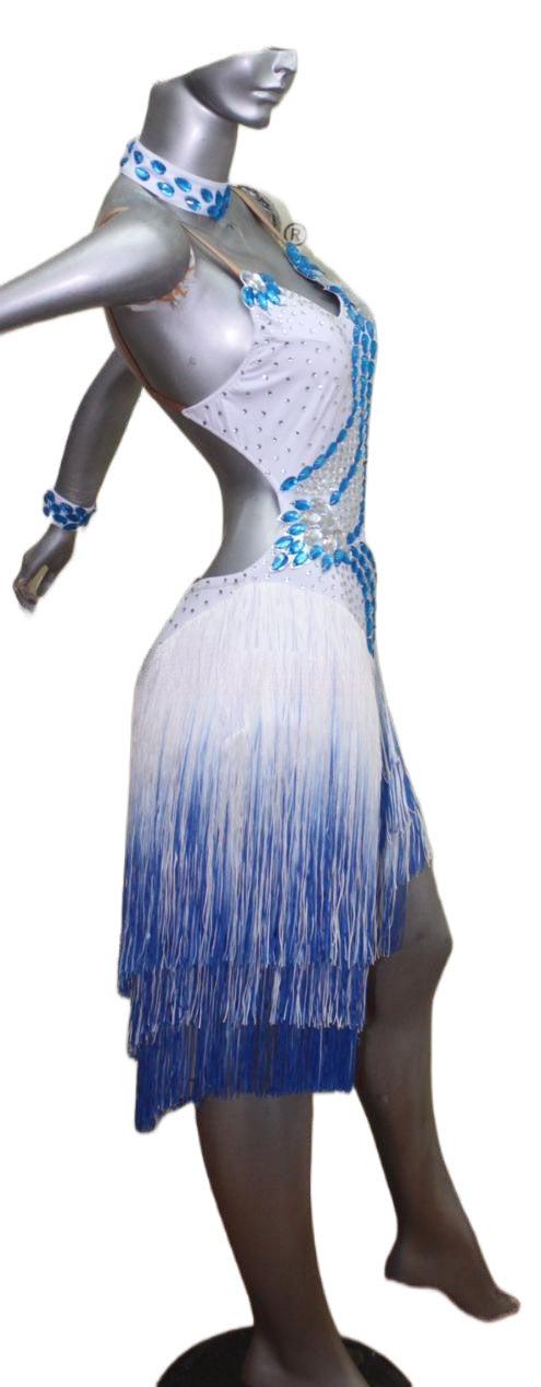 Load image into Gallery viewer, Latin Dance Competition Dress (LS018)
