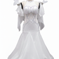 ByCharme White Chiffon Ballroom Competition Dress - BC-0056