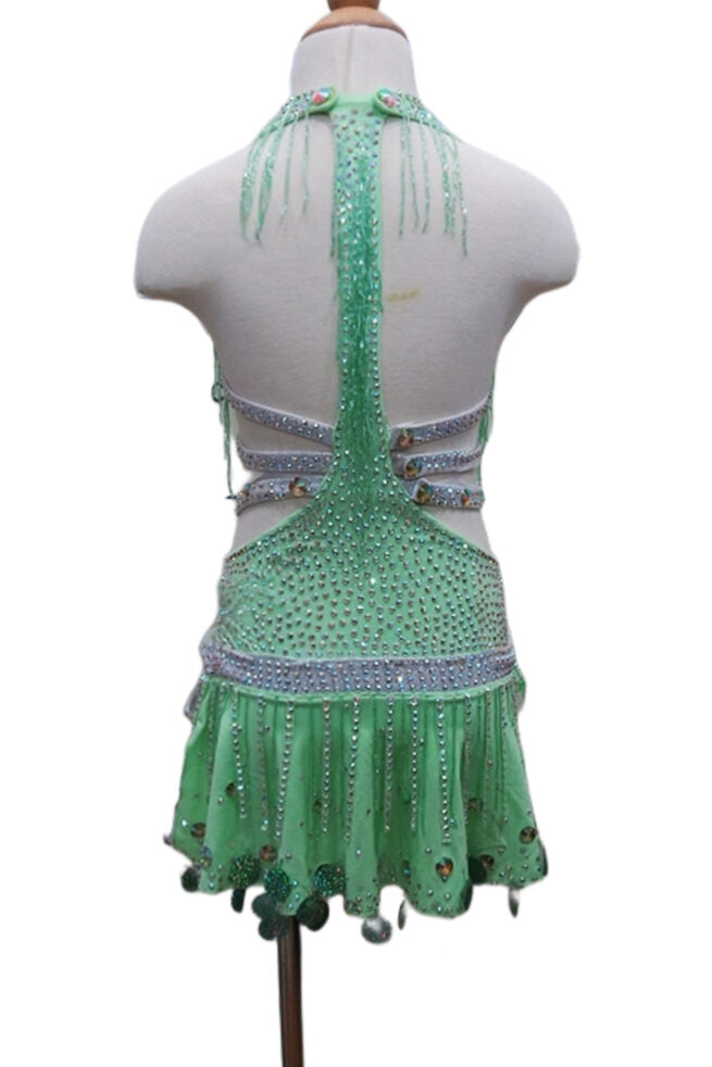 Load image into Gallery viewer, Girl Latin Dance Competition Dress (GL010)
